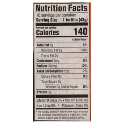 Mission Uncooked Soft Taco Flour Tortilla - 10 Count - Image 4