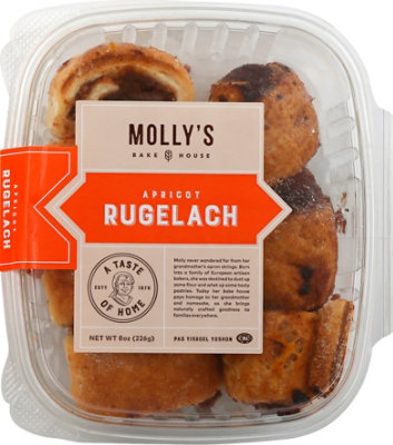 Mollys Apricot Rugelach - 8 Oz - Image 2