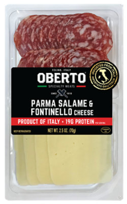 Oberto Parma Salame And Fontinello Cheese - 2.5 Oz - Image 1