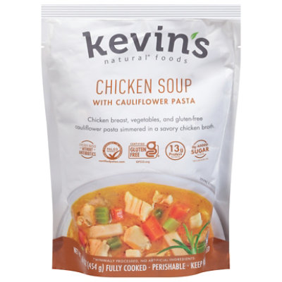 Kevin's Natural Foods Cauliflower Pasta Chicken Soup - 16 Oz - Image 3