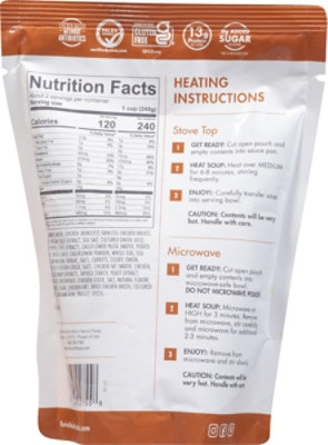 Kevin's Natural Foods Cauliflower Pasta Chicken Soup - 16 Oz - Image 5