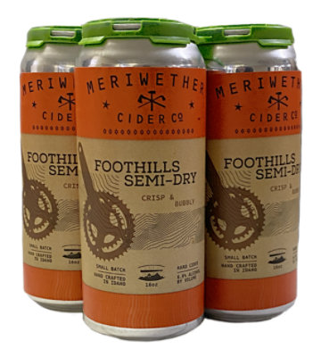 Meriwether Foothills Semi-dry Cider 4/16 In Cans - 4-16 FZ - Image 1