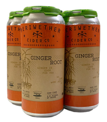 Meriwether Ginger Root Cider 4-16 Fl Oz In Cans - 4-16 FZ - Image 1