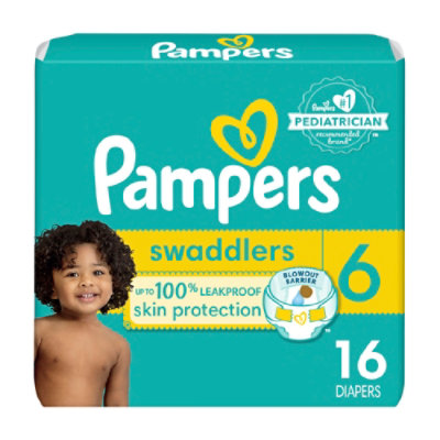 Pampers Swaddlers Active Baby Diaper Size 6 16 Count - 16 CT - Image 1