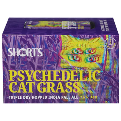 Shorts Psychedelic Cat Grass In Cans - 6-12 Fl. Oz. - Image 3