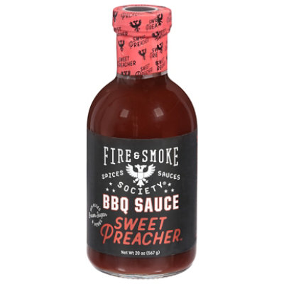 Fire And Smoke Sweet Preacher Barbecue Sauce - 20 Oz