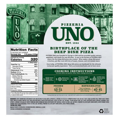 Pizzeria UNO 9 Inch Chicago Style Deep Dish Classic Sausage Pizza - 28.2 Oz - Image 6