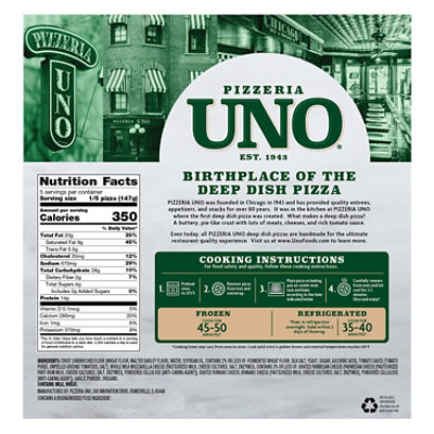 Pizzeria UNO 9 Inch Chicago Style Deep Dish Cheese Pizza - 26 Oz - Image 7