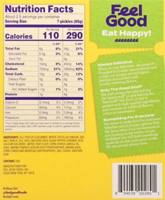 Feel Good Foods Dill Pickles Fried - 8 Oz - Image 5