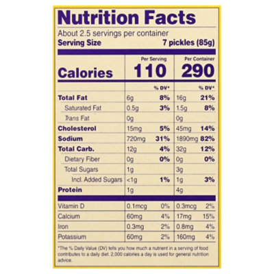 Feel Good Foods Dill Pickles Fried - 8 Oz - Image 3