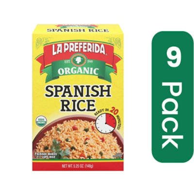 La Preferida Rice Spanish Organic 5.25 Oz (Pack of 9) - Image 1