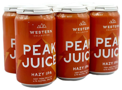 Western Collective Peak Juice 6 Pack In Cans - 6-12 Fl. Oz. - Image 1