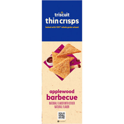 Triscuit Thin Crisps Applewood Barbecue Whole Grain Wheat Crackers - 7.1 Oz - Image 2