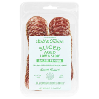 Salt and Twine  Italian Style Salami With Fennel Seed and Sea Salt Pre Sliced Charcuterie - 2.5 Oz - Image 3