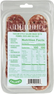 Salt and Twine  Italian Style Salami With Fennel Seed and Sea Salt Pre Sliced Charcuterie - 2.5 Oz - Image 6