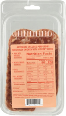 Salt and Twine Artisanal Pepperoni Naturally Smoked With Hickory Wood Pre Sliced Charcuterie - 2.5 Oz - Image 6