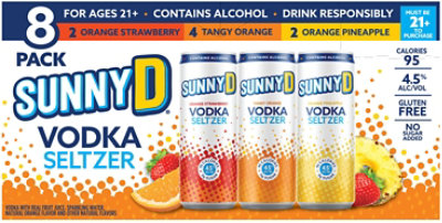 Sunny D Vodka Seltzer Variety 8 pack - 8-12 Fl Oz - Image 2