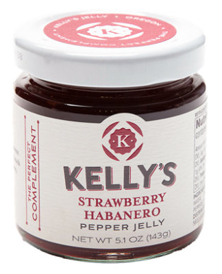 Kellys Jelly Strawberry Habanero Pepper Jelly - 5.1 Oz