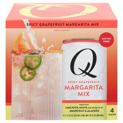 Q Mixers Premium Spicy Grapefruit Margarita Mix - 4 - 7.5 Oz - Image 3
