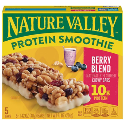 Nature Valley Protein Smoothie Berry Blend Bar 5 Count - 7.1 Oz. - Image 1