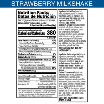 Pop-Tarts Toaster Pastries Frosted Strawberry Milkshake Breakfast Foods 8 Count - 13.5 Oz - Image 7