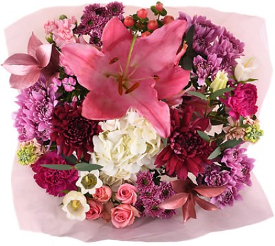 Elite Seasonal Mixed Pink/Yellow Bouquet - Each - Image 1