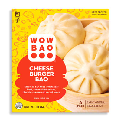 Wow Bao Bao Cheeseburger - 10 Oz. - Image 1