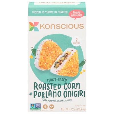 Konscious Roasted Corn and Poblano Onigiri - 7.2 Oz - Image 1