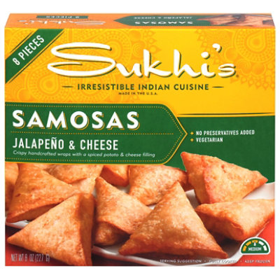 Sukhis Samosas Jalapeno And Cheese - 8 Oz. - Image 2