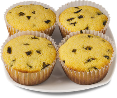 Jalapeno Cornbread Muffins - 4 Count - Image 1