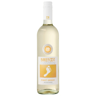 Barefoot Bright and Breezy Pinot Grigio Wine - 750 Ml - Image 3