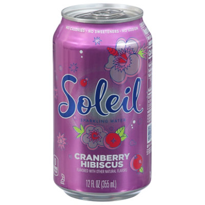 Soleil Cranberry Hibiscus Sparkling Water - 12 Fl. Oz. - Image 3