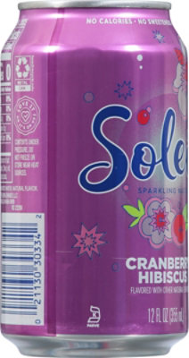 Soleil Cranberry Hibiscus Sparkling Water - 12 Fl. Oz. - Image 6