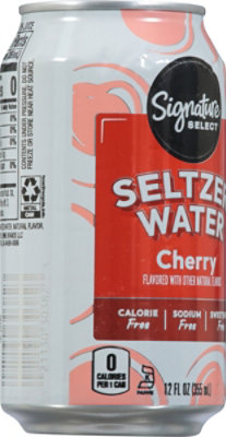 Signature Select Cherry Flavored Seltzer Water - 12 Fl. Oz. - Image 6