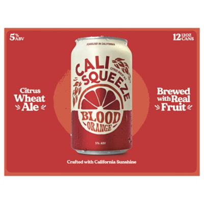 Cali Squeeze Blood Orange In Cans - 12-12 Fl. Oz. - Image 4