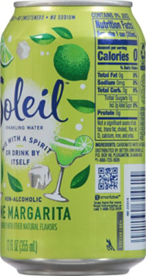 Soleil Margarita Lime Sparkling Water - 12 Fl. Oz. - Image 5