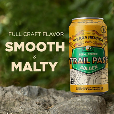 Sierra Nevada Trail Pass Non-Alcoholic Golden Craft Beer In Cans - 6-12 Oz - Image 1