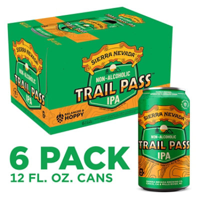 Sierra Nevada Trail Pass Non-Alcoholic IPA Craft Beer In Cans - 6-12 Oz - Image 1