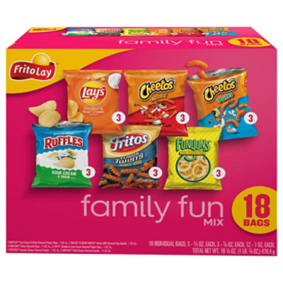 Frito Lay Family Fun Mix Variety Pack - 18 Count - Image 2