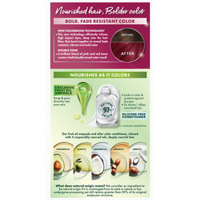 Garnier Nutrisse Ultra Color Nourishing Permanent Hair Color Creme RP1 Dark Pink Red Kit - Each - Image 2