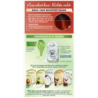 Garnier Nutrisse Ultra Color Nourishing Permanent Hair Color Creme RC1 Med Copper Red Kit - Each - Image 3