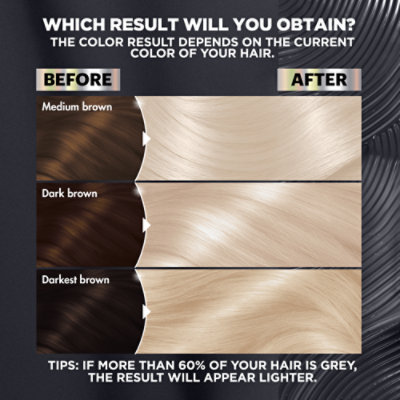 Garnier Nutrisse Ultra Charcoal Bleach Color Kit PL3 Ultra Cool Platinum Kit - Each - Image 4