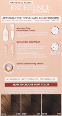 L'Oreal Paris Excellence Universal Nudes Permanent Hair Color 4N Natural Dark Brown Kit - Each - Image 5