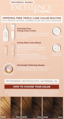 L'Oreal Paris Excellence Universal Nudes Permanent Hair Color 5N Natural Brown Kit - Each - Image 4