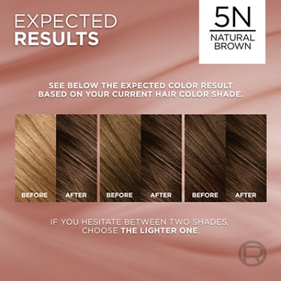 L'Oreal Paris Excellence Universal Nudes Permanent Hair Color 5N Natural Brown Kit - Each - Image 2