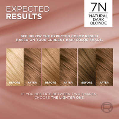 L'Oreal Paris Excellence Universal Nudes Permanent Hair Color 7N Natural Dark Blonde Kit - Each - Image 2