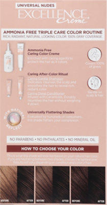 L'Oreal Paris Excellence Universal Nudes Permanent Hair Color 2N Natural Soft Black Kit - Each - Image 3