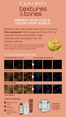 Clairol Textures and Tones 1b Silken Black - Each - Image 5