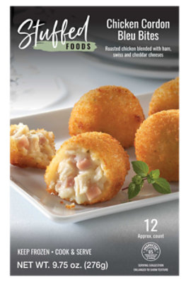 Stuffed Foods Chicken Cordon Bleu Bites - 9.75 Oz - Image 1