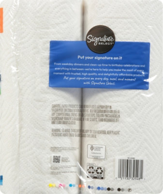 Signature SELECT Paper Towel Brightly Double Roll - 2 Roll - Image 4